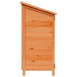 vidaXL Abri de jardin avec toit Marron 106 5 x 56 x 113 5 cm