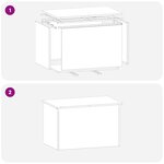 vidaXL Boîte de Rangement Extérieure Blanc 80 x 50.5 x 50 cm