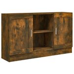 vidaXL Buffet Chêne fumé 120x30 5x70 cm Bois d'ingénierie