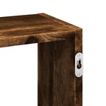 vidaXL Étagère murale chêne fumé 159x18x66 cm bois d'ingénierie