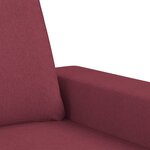 vidaXL Ensemble de canapés 3 Pièces rouge bordeaux tissu
