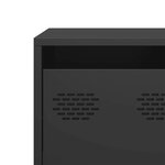 vidaXL Meuble TV noir 135x39x43 5 cm acier laminé à froid