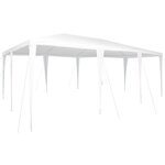 vidaXL Tente de fête Blanc 600 x 400 x 266 cm Polyester et Acier
