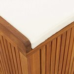 vidaXL Boîte à coussins d'extérieur 150x50x60 5cm bois massif d'acacia