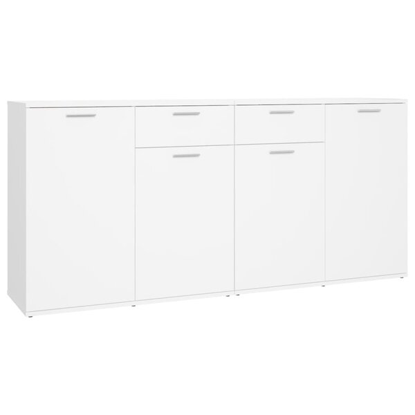 vidaXL Buffet Blanc 160x36x75 cm Bois d'ingénierie
