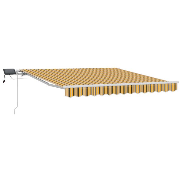 vidaXL Auvent Rétractable Multicolore 300 x 250 cm Tissu et acier