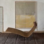 Tapis en laine brun chaud  à franges - 120 x 170 cm