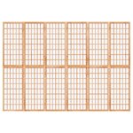 vidaXL Cloison de séparation pliable 6 panneaux 240x170 cm