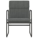 vidaXL Chaise longue Gris foncé 55x64x80 cm Tissu