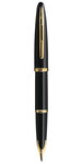 Waterman carène stylo plume noir plume moyenne 18k encre bleue coffret cadeau