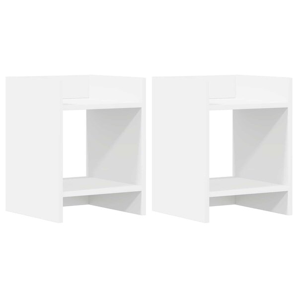 vidaXL Support de Plante 2 pièces Blanc 30 x 30 x 40 cm