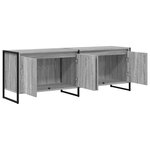 vidaXL Meuble TV Gris Sonoma 140 x 36 x 49.5 cm Bois d'ingénierie
