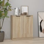 vidaXL Buffet Chêne sonoma 60x30x70 cm Bois d'ingénierie