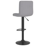 vidaXL Tabourets de bar lot de 2 gris clair tissu