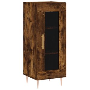 vidaXL Buffet Chêne fumé 34 5x34x90 cm Bois d'ingénierie