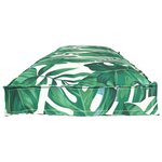 vidaXL Coussin de palette pour banc  motif feuille  150 x 40 x 8 cm  en tissu Oxford.