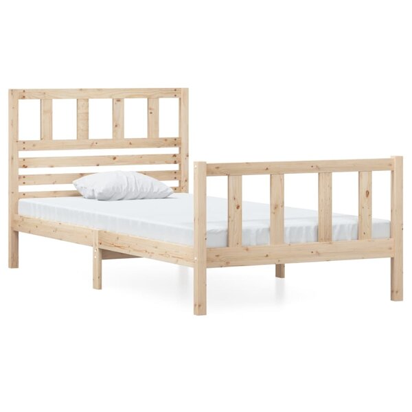 vidaXL Cadre de lit sans matelas bois massif 90x200 cm