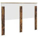 vidaXL Tête de lit Chêne fumé 140 cm Bois d'ingénierie