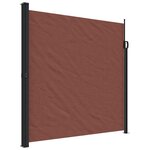 vidaXL Auvent latéral rétractable marron 200x500 cm