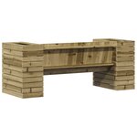 vidaXL Banc avec jardinières 167 5x60x65 cm bois de pin imprégné