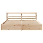 vidaXL Cadre de lit avec tête de lit sans matelas 180x200 cm