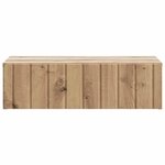 vidaXL Table d'appoint murale 59 x 34 5 x 17 cm Bois d'ingénierie