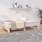 vidaXL Lit coulissant Blanc 2x(90x190) cm Bois de pin massif