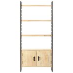 vidaXL Bibliothèque à 4 niveaux 80x30x180 cm Bois de manguier massif