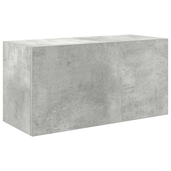 vidaXL Armoire murale de bain gris béton 60x25x30 cm bois d'ingénierie