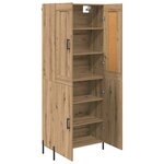 vidaXL Haut Armoire 2 Pièces Chêne artisanal Bois d'ingénierie