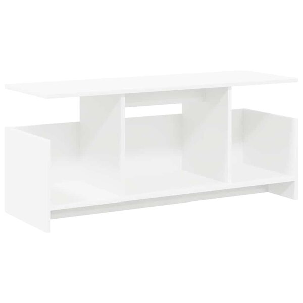 vidaXL Meuble TV Blanc 102 x 35 x 45 cm Bois d'ingénierie