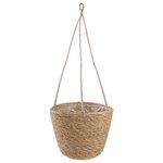 vidaXL Paniers à plantes en herbe de mer 3 Pièces Naturel Ø26 x 19 cm