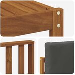 vidaXL Ensemble de canapés d'extérieur 6 Pièces Naturel et Anthracite