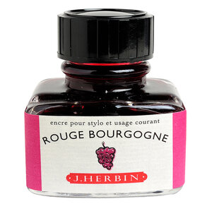 Encre traditionnelle à stylo en flacon 'D' 30ml Rouge bourgogne HERBIN
