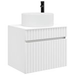 vidaXL Cabinet de Salle de Bain Mural Blanc 59 x 44 5 x 50 cm