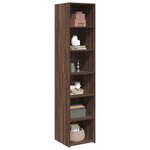 vidaXL Buffet haut chêne marron 40x41x185 cm bois d'ingénierie