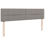 VidaXL Cadre de lit ottoman avec matelas taupe 180x200 cm tissu
