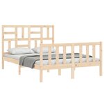 vidaXL Cadre de lit sans matelas 120x200 cm bois de pin massif