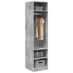 vidaXL Garde-robe Gris béton 50x50x200 cm Bois d'ingénierie
