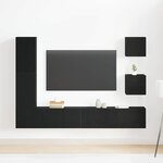 vidaXL Ensemble de meubles TV 6 Pièces Chêne noir 160 x 30 x 30.5 cm