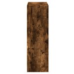 vidaXL Bibliothèque Chêne fumé 60x24x76 cm Bois d'ingénierie