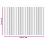 vidaXL Tapis rectangulaire marron 70x100 cm bambou