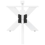 vidaXL Pied de table basse en forme d'araignée  blanc  98 x 58 x (42-43) cm  acier