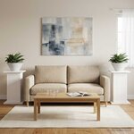 vidaXL Support de Plante 2 pc Blanc 30 5 x 30 x 43 cm