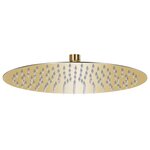 vidaXL Pomme de douche pluie Acier inoxydable 30 cm Ronde Doré