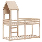 vidaXL Lit superposé sans matelas 75x190 cm bois de pin massif