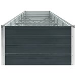vidaXL Lit surélevé de jardin Acier galvanisé 480x80x45 cm Anthracite