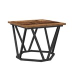 vidaXL Table basse 3 Pièces Bois Ancien Bois d'ingénierie et acier