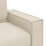 vidaXL Canapé 2 places en lin 140 cm