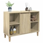 vidaXL Armoire salle de bain chêne sonoma 80x33x60cm bois d'ingénierie